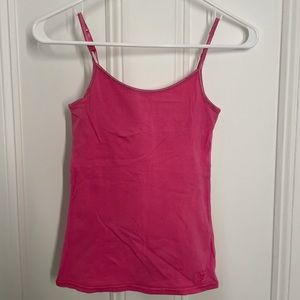 Pink Camisole, Size XS, sexy, tank top, hot pink, built in bra